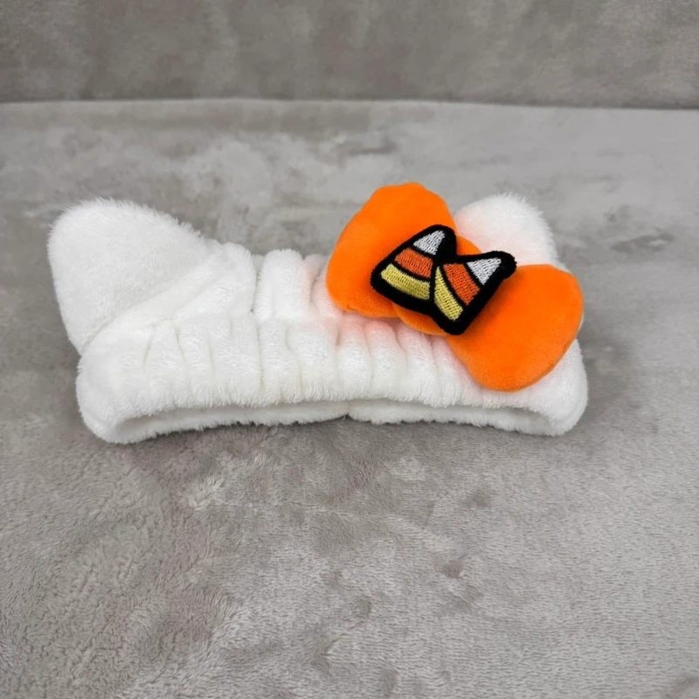 Hello Kitty Halloween Candy Corn Plush Spa Headband The Creme Shop Sanrio White